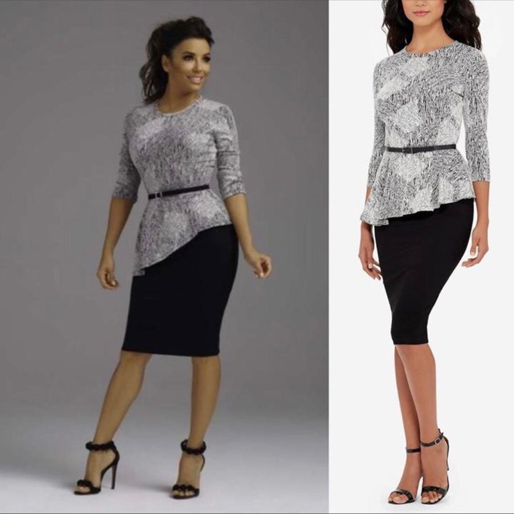 The Limited Eva Longoria Peplum Dress